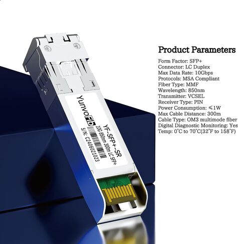 YunvoFib 1000BASE-T وحدة إرسال واستقبال نحاسية 100 متر SFP إلى RJ-45 in Kuwait