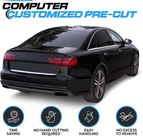 Line Line Automotive Precut Window Lint للسيارات - الحجم المخصص - لا يوجد فائض لإزالة مجموعة الأفلام المسبقة DIY ، حماية الأشعة فوق البنفسجية وتصميم السيارات (النوافذ الجانبية الأمامية فقط) in Saudi Arabia