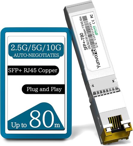 YunvoFib 1000BASE-T Copper 100m SFP to RJ-45 Transceiver Module in Saudi Arabia