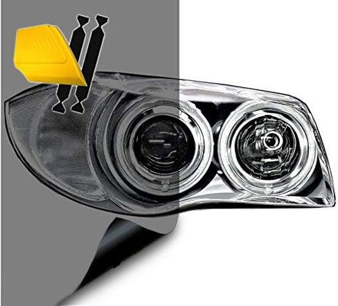 VViViD Air-Tint Headlight/Tail Light Window Tint (16" X 48" (w/Tools), Light Smoke Black) in Saudi Arabia
