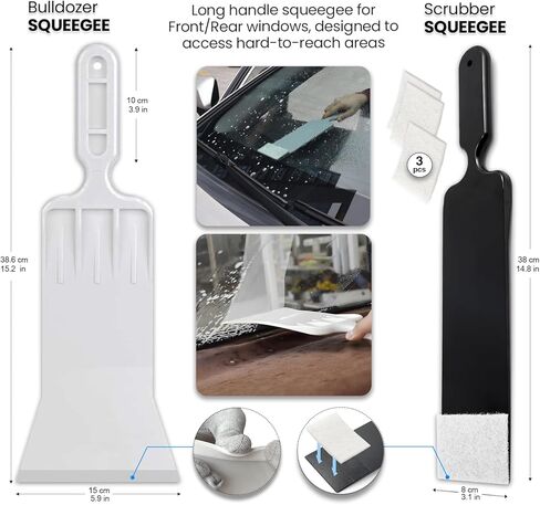 Window Tint Tools kit Vinyl Wrap Tool for Car Tinting Windshield Back Window Squeegee Bulldozer Squeegee Scrubber Paddle Rubber for Car Wrapping PPF Film Installation Auto Tint Kit Professional in Saudi Arabia