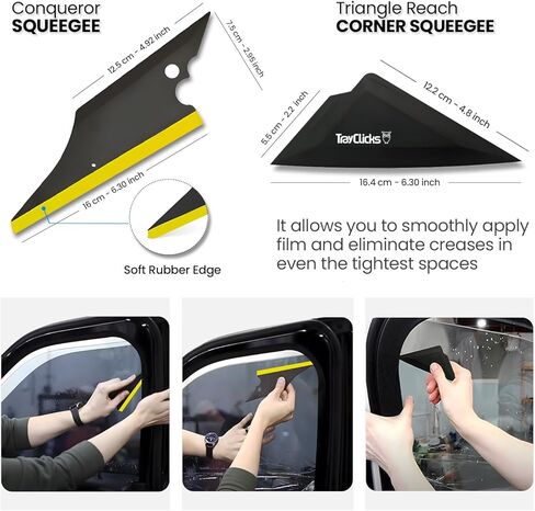 Window Tint Tools kit Vinyl Wrap Tool for Car Tinting Windshield Back Window Squeegee Bulldozer Squeegee Scrubber Paddle Rubber for Car Wrapping PPF Film Installation Auto Tint Kit Professional in Saudi Arabia