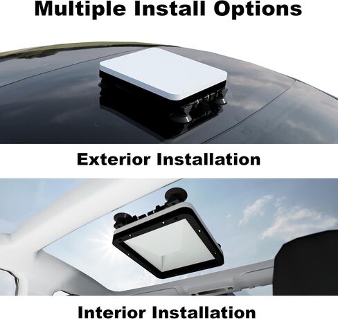 Starlink Mount Ultra-Durable Kit for Campers, RVs, UTVs, Trucks, & Cars | USA Made | Interior and Exterior Vehicle Installation | Hardtop Complete Coverage (No Charger, Mount + Both Options) in Saudi Arabia
