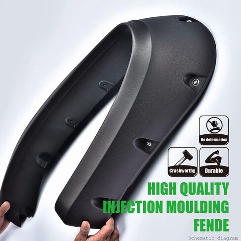 G-plus Fender Fender Cover Wheel Wheel Loved and Grey 4pcs متوافق مع Ford F150 2009-2014 StyleSide 67.0 "/78.8" in Kuwait