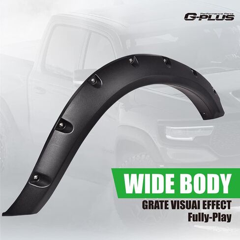 G-plus Fender Fender Cover Wheel Wheel Loved and Grey 4pcs متوافق مع Ford F150 2009-2014 StyleSide 67.0 "/78.8" in Kuwait