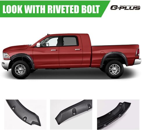 G-plus Fender Fender Cover Wheel Wheel Loved and Grey 4pcs متوافق مع Ford F150 2009-2014 StyleSide 67.0 "/78.8" in Kuwait