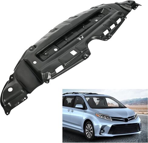 HECASA Front Engine Splash Shield Compatible with 2011-2020 Toyota Sienna Under Cover Replacement for TO1228174 5144108030 12171444 in Saudi Arabia