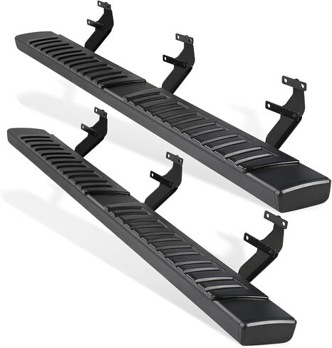 لوحات تشغيل 6 "PZ 6" لعام 2015-2025 Ford F-150 Supercrew CAB 4-DOORS 2017-2024 FORD F250 F350 Super Duty Crew CAB Black Aluminium Sidoy Severy Nerf Bars in Kuwait