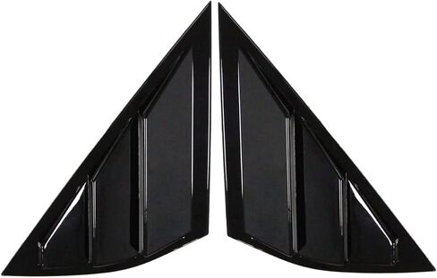 BestEvMod Compatible with 2021 2022 2023 2024 2025 Mustang Mach E Quarter Side Window Scoop Louvers Cover Window Visor Cover ABS (Glossy Black) in Saudi Arabia