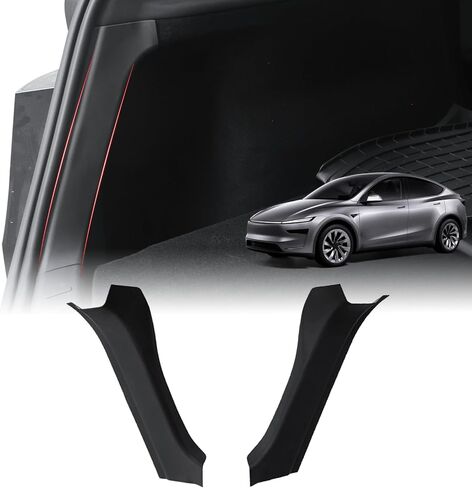 2pcs واقي جانبي الجذع الخلفي لنموذج Tesla Y Juniper 2025-2026-TPE anti-scratch cover ، fit precision ، no tools installation ، model y Juniper Insivories 2025 in Kuwait
