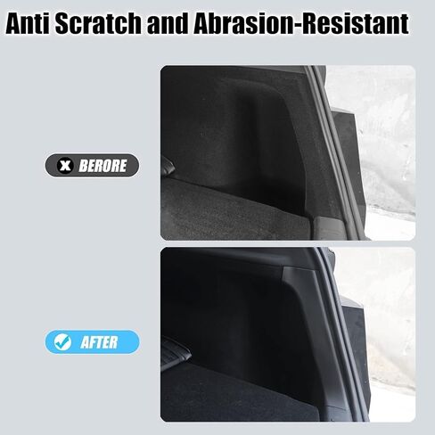 2pcs واقي جانبي الجذع الخلفي لنموذج Tesla Y Juniper 2025-2026-TPE anti-scratch cover ، fit precision ، no tools installation ، model y Juniper Insivories 2025 in Kuwait