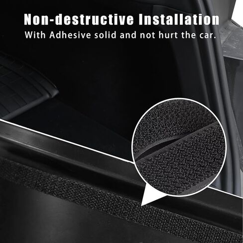 2pcs واقي جانبي الجذع الخلفي لنموذج Tesla Y Juniper 2025-2026-TPE anti-scratch cover ، fit precision ، no tools installation ، model y Juniper Insivories 2025 in Kuwait