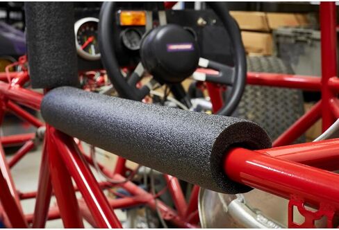 Foam Roll Bar/Cage High-Density Padding, Easy Installation for Maximum Protection of Roll Cage, Set of 6 Roll Bar Padding Sticks, Black, 36 Inches, 3 Inch OD in Saudi Arabia