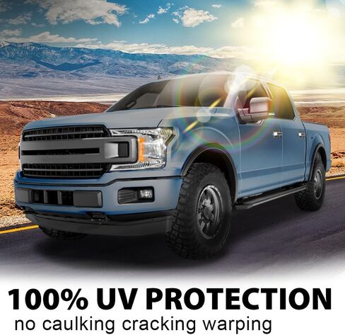 CHEDA Fender Flares,Compatible with 2009-2014 Ford F150, Paintable Riveted Smooth Matte Black Pocket Style 4Pcs Wheel Flares Set in Saudi Arabia