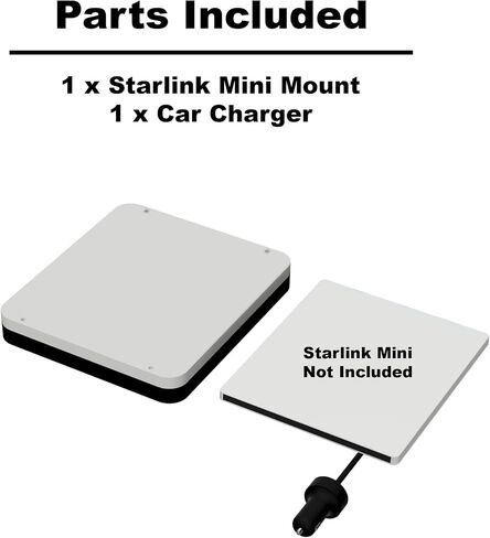 Starlink Mount Ultra-Durable Kit for Campers, RVs, UTVs, Trucks, & Cars | USA Made | Interior and Exterior Vehicle Installation | Hardtop Complete Coverage (No Charger, Mount + Both Options) in Saudi Arabia
