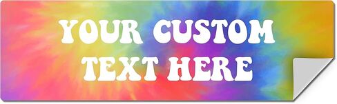 Custom Bumper Stickers for Cars - Personalized Bumper Stickers for Cars, Trucks and Other Vehicles - 3" x 10" (1-1000 Stickers) (Custom) in Saudi Arabia