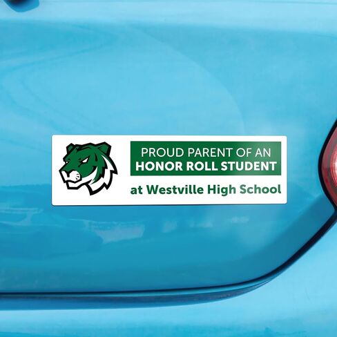 Custom Bumper Stickers for Cars - Personalized Bumper Stickers for Cars, Trucks and Other Vehicles - 3" x 10" (1-1000 Stickers) (Custom) in Saudi Arabia