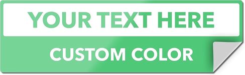 Custom Bumper Stickers for Cars - Personalized Bumper Stickers for Cars, Trucks and Other Vehicles - 3" x 10" (1-1000 Stickers) (Custom) in Saudi Arabia