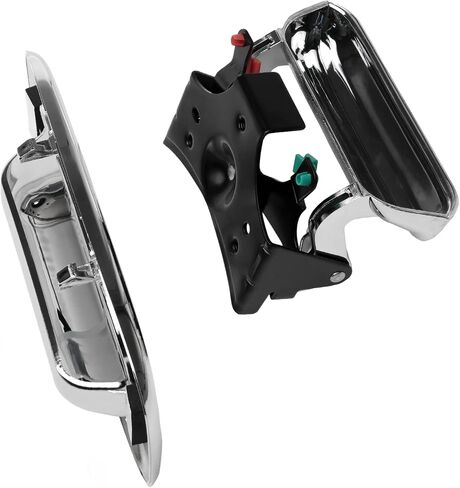 Tailgate Handle Latch and Bezel Trim with Rod Clips | for 1999-2007 Chevy Silverado GMC Sierra 1500 2500 3500 | Replaces# 15997911, 15228539, 15228541, 15228540 in Saudi Arabia