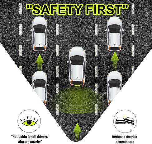PSLER 4 Pcs New Driver Magnet for Car - Student Driver Car Magnet Funny Safety Warning Magnetic Reflective Reusable Signs for Teenage Driving Gifts in Kuwait