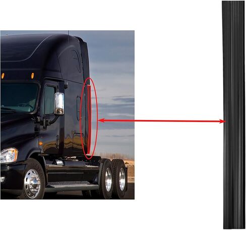 Lower Fairing Extension Compatible Freightliner Cascadia 2008-2017 Fairing,Black (Passenge Side) in Saudi Arabia