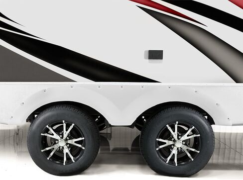 RecPro RV Tandem Fender Skirt | 66 1/2" W x 11 1/2" H (Black, 2 Fenders) in Saudi Arabia