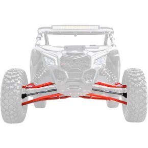 SuperATV Heavy Duty +4" Long Travel/Conversion Kit for Can-Am Maverick 64" X3 900 / Turbo/XDS (See Fitment) - Black - Complete Kit