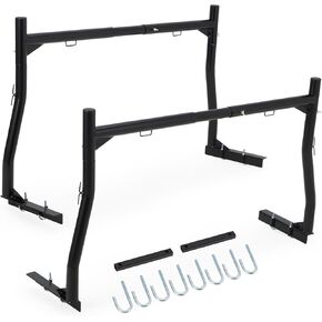 Pickup Truck Ladder Rack | Adjustable 19" - 34" Width & 38.6" - 44" Height | 250 LB. Load Capacity | Drilling Mounting Steel Truck Bed Rack | Ideal for Kayak, Surfboard, Lumber (2 Pack) in Kuwait