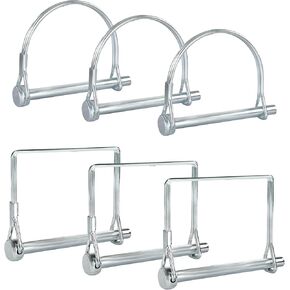 Pack of 06 Trailer Pins – 2-3/4" x 1/4" (L x W) – Featuring PTO Pins, Lock Pins, Trailer Hitch Pins, and Shaft Locking Coupler Pins for Farm Trailers, Towing, Lawn Equipment and Hitches in Kuwait
