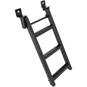 KUAFU Truck Step 2-Rung Retractable Tailgate Ladder Black Powder Coated Heavy Duty Steel Truck Bed Ladder W/L-Shaped Bracket 27 Inch in Kuwait