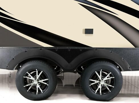 RecPro RV Tandem Fender Skirt | 68 1/2" W x 12" H (2 Fender Skirts, Black) in Saudi Arabia