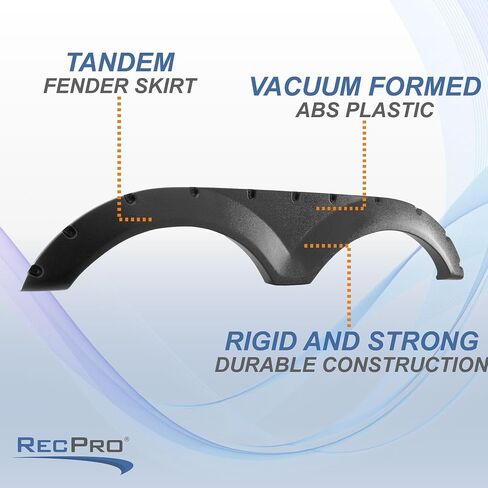 RecPro RV Tandem Fender Skirt | 68 1/2" W x 12" H (2 Fender Skirts, Black) in Saudi Arabia