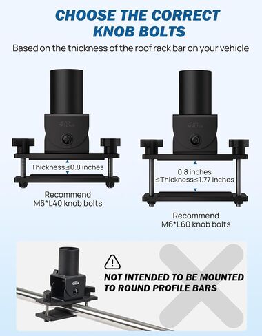 Joytutus Starlink Mini Roof Rack Mount زاوية قابلة للتعديل Starlink Mini Car Mount لأشرطة سقف Starlink Mini Accessories in Kuwait