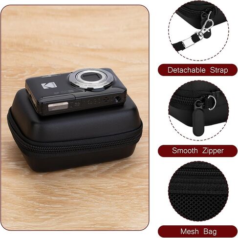 stukcaze Camera Case, Canon Camera Bag PowerShot Digital Camera Organizer Case for Sony ZV1/ZV1F Dscw 800/830, Kodak PIXPRO FZ45 Case, Travel Carrying Protective Case for Cable in Kuwait