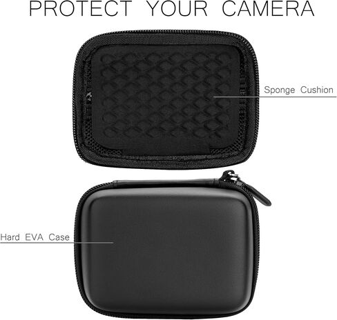 stukcaze Camera Case, Canon Camera Bag PowerShot Digital Camera Organizer Case for Sony ZV1/ZV1F Dscw 800/830, Kodak PIXPRO FZ45 Case, Travel Carrying Protective Case for Cable in Kuwait