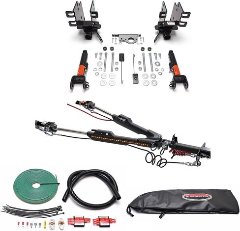 Roadmaster Nighthawk Tow Bar and Baseplate Combo with Wiring Kit for LED Bulbs & InvisiBrake Braking System fits 2019-2025 Gladiator JT with LED Taillights | Includes Decal in Saudi Arabia