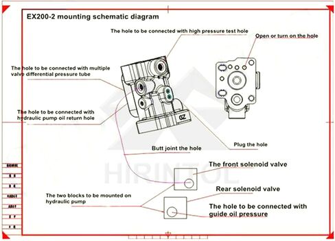 EX200-2 EX200-3 EX220-2 EX220-3 Hydraulic Pump Conversion Kit w/Instruction for Hitachi Excavator in Saudi Arabia
