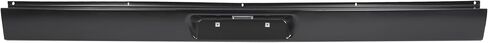 KUAFU Rear Roll Pan Compatible with 1987-1996 Ford F150 Styleside/Fleetside Bed W/LED License Light and Plate Box Bumper Rollpan Face Bar Steel Black in Kuwait