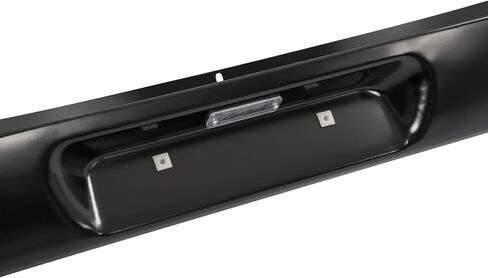 KUAFU Rear Roll Pan Compatible with 1987-1996 Ford F150 Styleside/Fleetside Bed W/LED License Light and Plate Box Bumper Rollpan Face Bar Steel Black in Kuwait