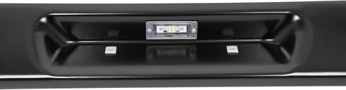 KUAFU Rear Roll Pan Compatible with 1987-1996 Ford F150 Styleside/Fleetside Bed W/LED License Light and Plate Box Bumper Rollpan Face Bar Steel Black in Kuwait