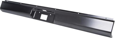 HECASA Rear Roll Pan License Plate Compatible with 1973-1987 Chevy GMC C10 C20 C30 K10 K20 K30 Silverado Fleetside Styleside Bed Steel Bumper Roll Pan W/LED Light Black in Saudi Arabia
