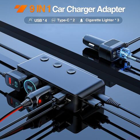 Nilight 4 in 1 ON OFF Charger Socket Panel Dual USB Charger Power Outlet LED Voltmeter Cigarette Lighter Socket LED On Off Rocker Toggle Switch for Truck Car Marine Boats RV, 2 Yeas Warranty in Saudi Arabia