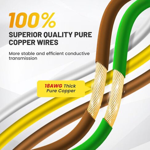 Oyviny 4 Pin 5 Wire Trailer Wiring Harness 18 Inches, 16AWG Pure Copper Wishbond Trailer Light Wiring for Utility Rewiring Both-Side Taillights 4 Way Flat Replacement Plug in Saudi Arabia
