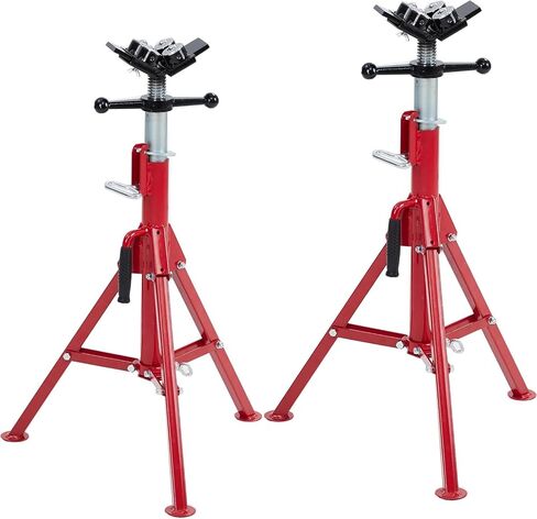 V Head Pipe Bipe Cack Stand ، 4 نقل كرة لـ 1/8 ''-12 '' ، حامل أنابيب ثقيلة قابلة للتعديل ، 28 ''-52 " in Kuwait