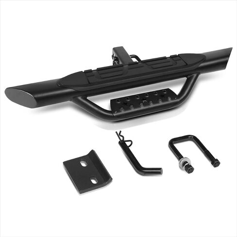 Universal Oval Steel Trailer Tow Tow Bar Bar W/Drop Step Fads for Bickup Truck 2 "Receiver | 36.5" Wide x 3.75 "OD (Black) in Kuwait