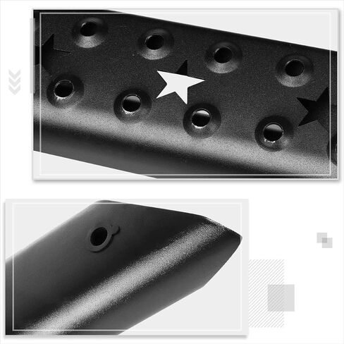 Universal Oval Steel Trailer Tow Tow Bar Bar W/Drop Step Fads for Bickup Truck 2 "Receiver | 36.5" Wide x 3.75 "OD (Black) in Kuwait
