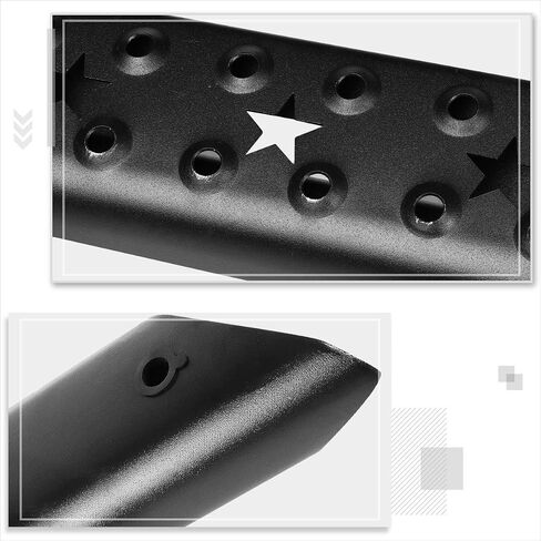 Universal Oval Steel Trailer Tow Tow Bar Bar W/Drop Step Fads for Bickup Truck 2 "Receiver | 36.5" Wide x 3.75 "OD (Black) in Kuwait