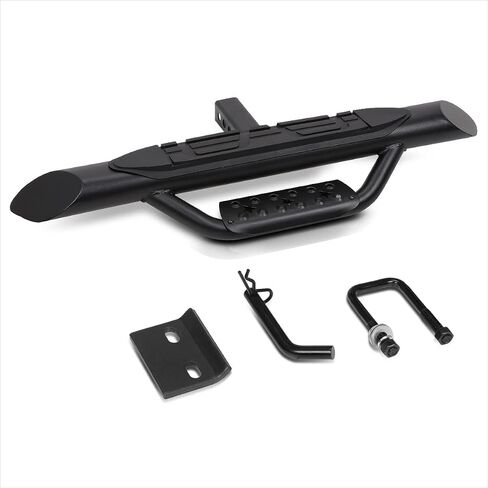 Universal Oval Steel Trailer Tow Tow Bar Bar W/Drop Step Fads for Bickup Truck 2 "Receiver | 36.5" Wide x 3.75 "OD (Black) in Kuwait