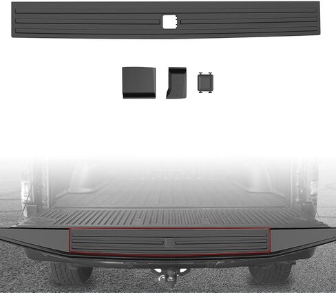 Tailgate Molding Trim Compatible with Ford F150 2015-2020 Accessories, Flexible Flex Step Rear Tailgate Protector Cap Top Trim Protector, Replace #FL3Z9940602B, #FO1904135 in Kuwait