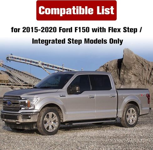 Tailgate Molding Trim Compatible with Ford F150 2015-2020 Accessories, Flexible Flex Step Rear Tailgate Protector Cap Top Trim Protector, Replace #FL3Z9940602B, #FO1904135 in Kuwait